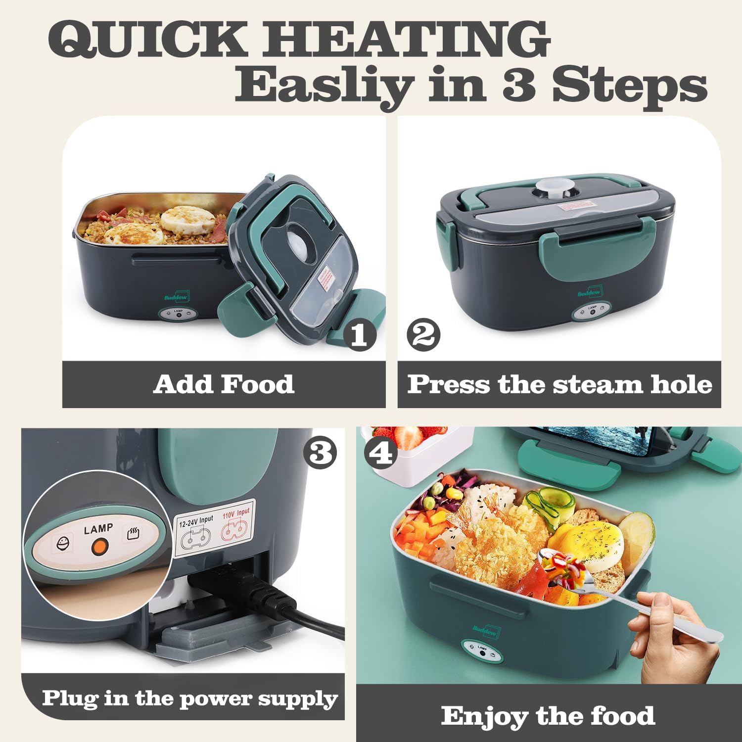 Portable Heated Lunch Box